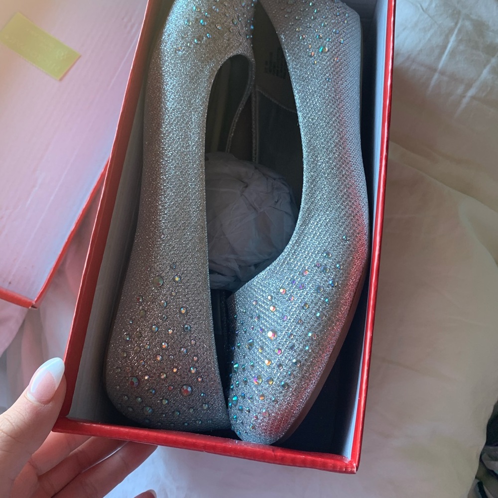Sparkly flats.